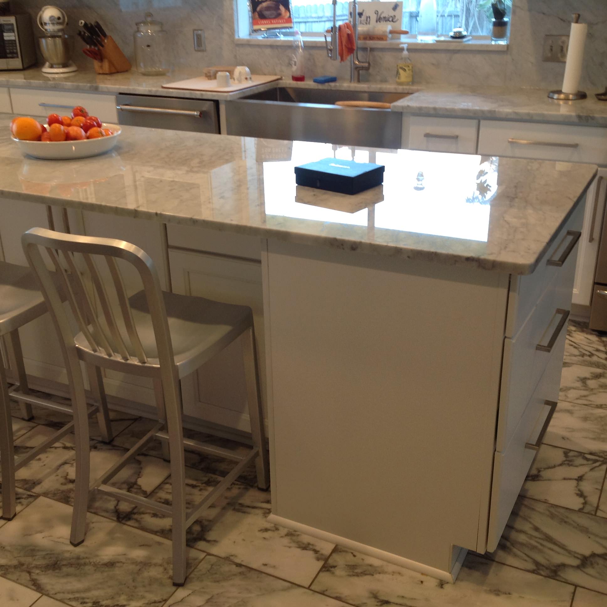 Carrera Tile flooring - Kitchen Remodel