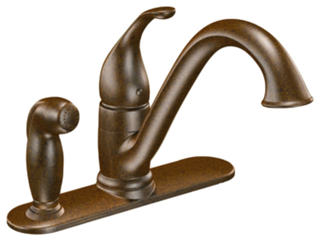Moen 7835ORB Camerist 1-Handle Low-Arc Kitchen Faucet/Spray (Oil-Rubbed Bronze)