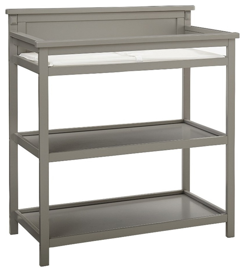 Westwood Design Emery Modern Style Wood Changer with Shelves/Pad in