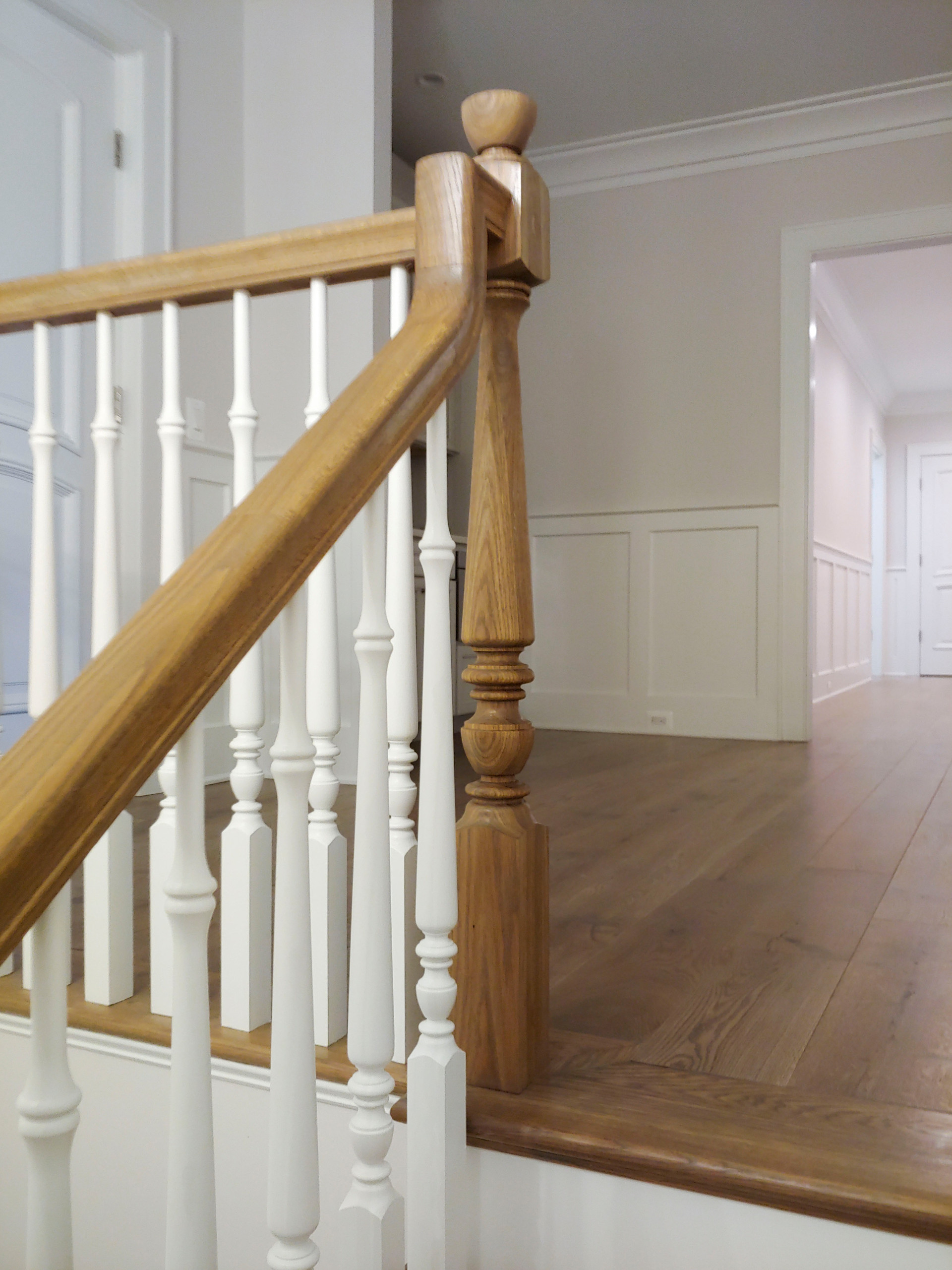 103_Classic Staircase with Stunning Handcrafted Oak Railing System, Aldie VA 201