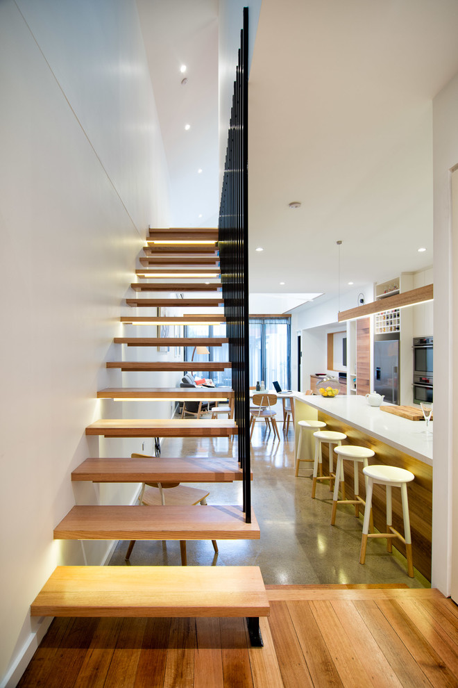 Design ideas for a contemporary staircase in Melbourne.