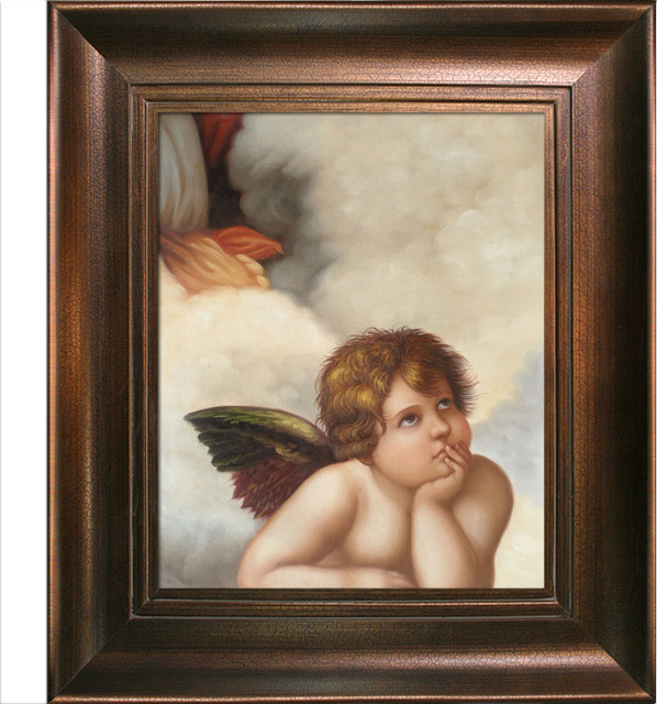 Raphael - Madonna Sixtina (cherub detail)