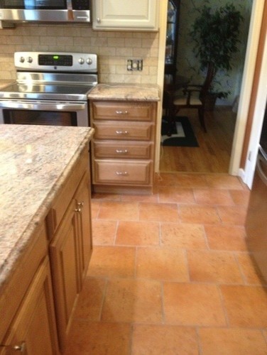 Mountain style kitchen photo in New York