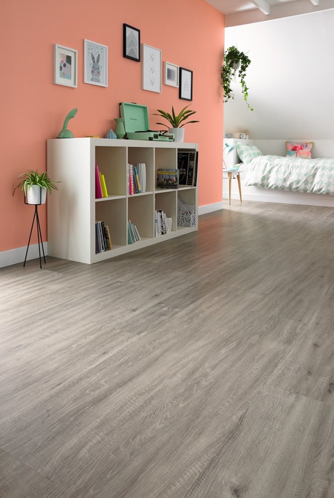 Family room - contemporary family room idea in Other