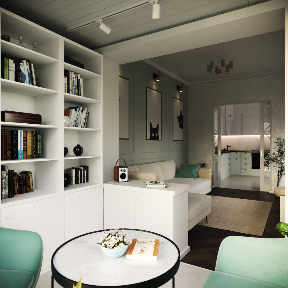 Дизайн интерьера двухкомнатной квартиры 73 м2