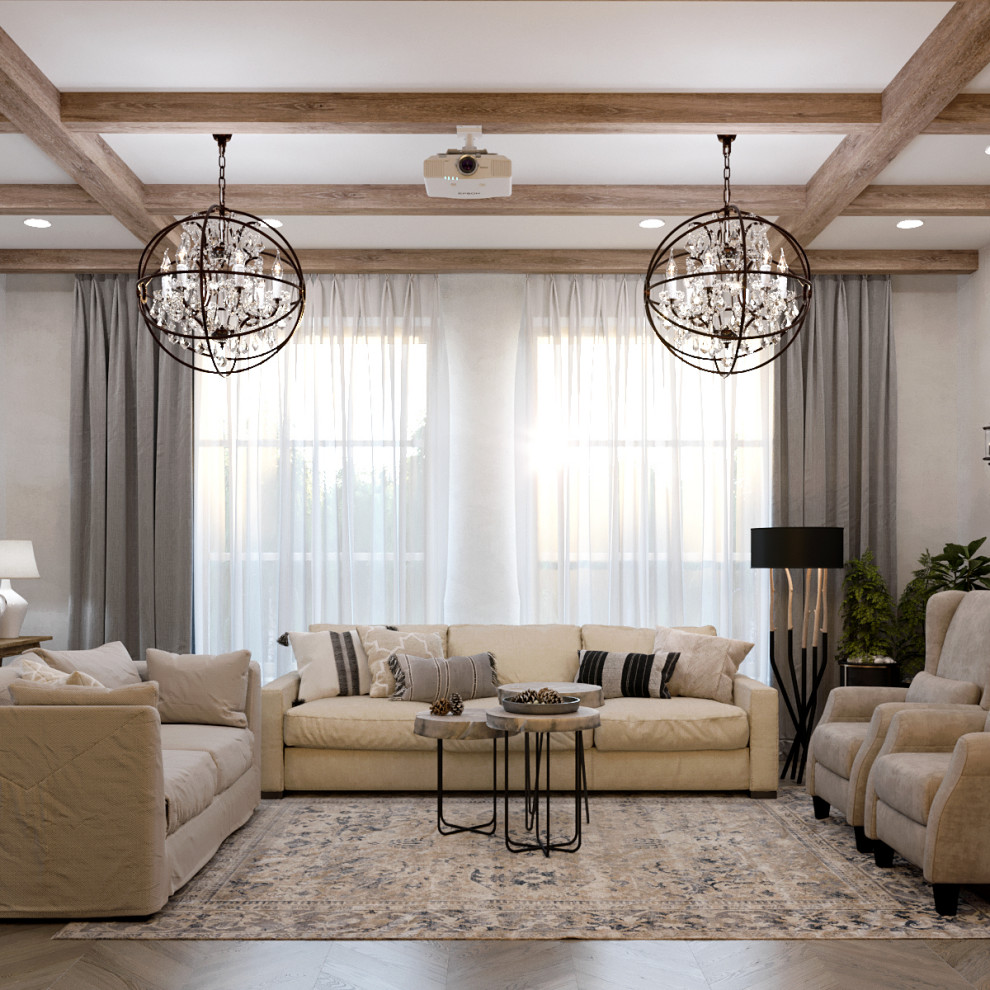 Интерьер загородного дома в стиле Шале