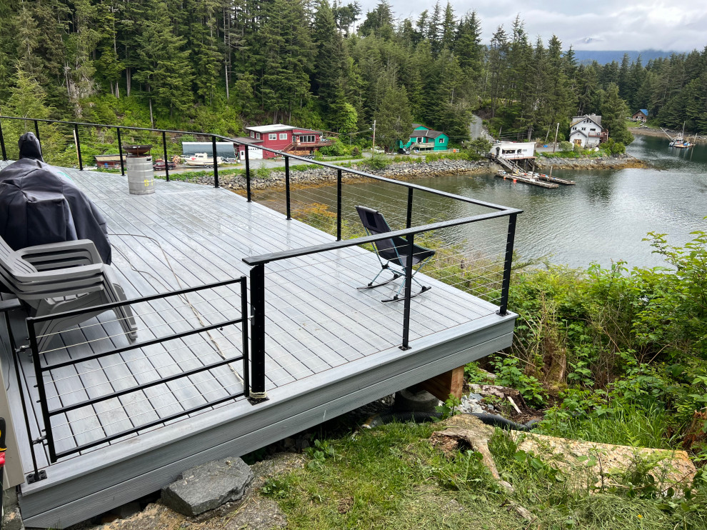 Composite Deck with Stainless Railing
