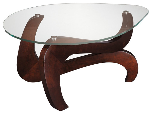 Nassau Shaped Cocktail Table Contemporary Coffee Tables By Stein World Nassau Cocktail Table Rich Merlot Finish 668 018