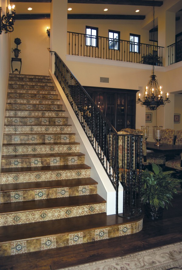 Staircase - rustic staircase idea in Orange County