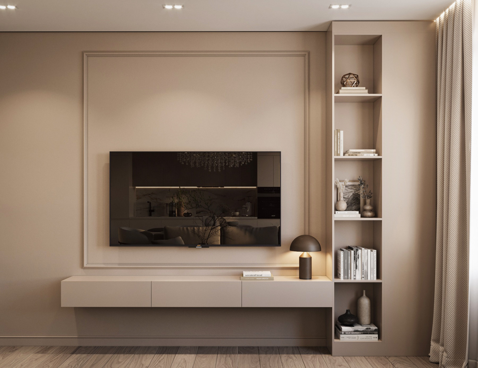 Бежевая гостиная