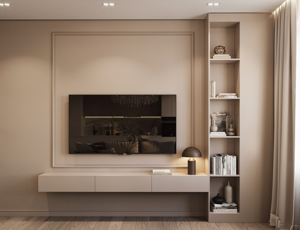 Бежевая гостиная