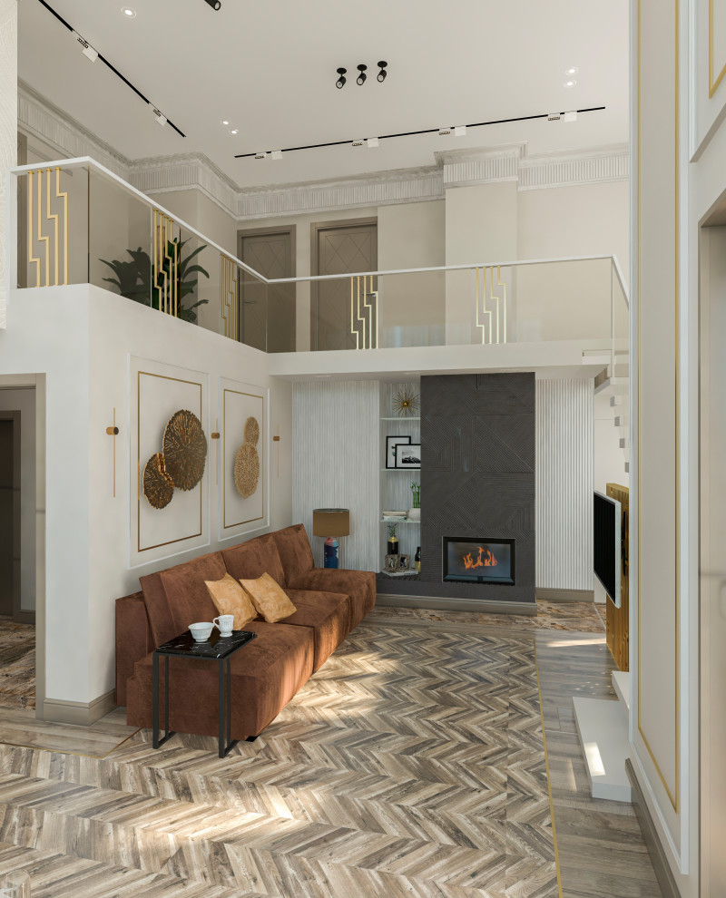 Двухуровневая квартира "Золотые блики" г.Москва