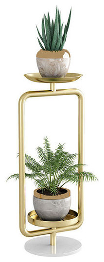 Nordic Creativity Golden Plant Stand, Gold, 7.9x23.6", With Base