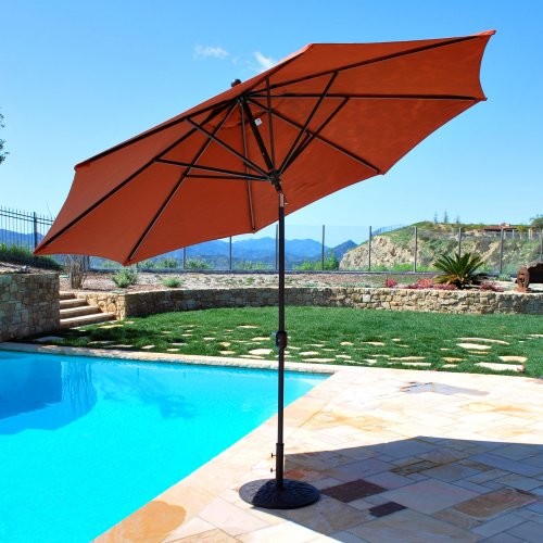 Galtech 11 Ft Maximum Shade Deluxe Aluminum Auto Tilt Patio Galtech 11 Ft Maximum Shade Deluxe Aluminum Auto Tilt Patio Umbrella