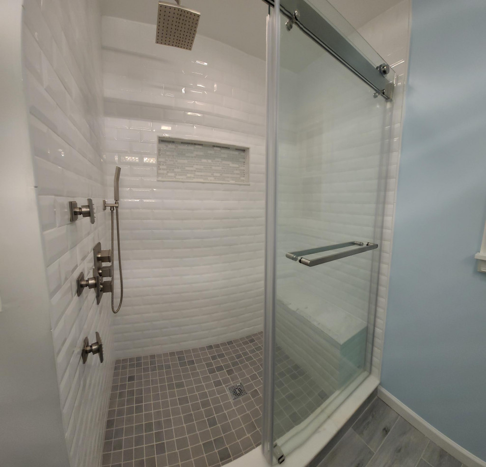 Modern White Bathroom Renovation