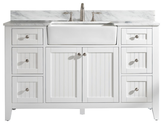 Burbank 54 Single Vanity, Single Vanity Sink Cabinet