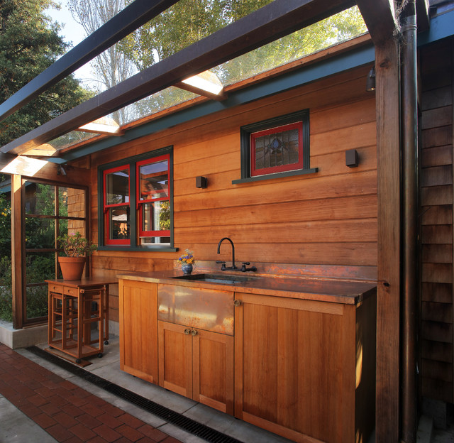 Backyard Cottages Rustic Patio San Francisco By Sogno