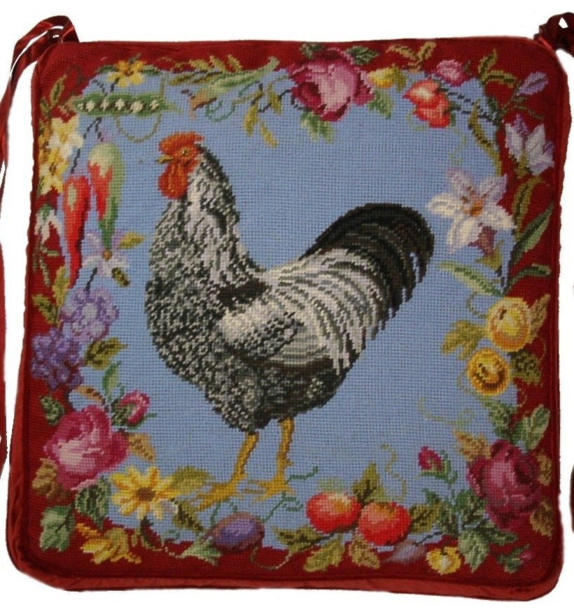 Rooster Chair Pad 18 X18, Rooster Dining Chair Cushions