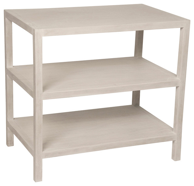 Makoa Coastal Beach White Washed Side End Table Contemporary Makoa Coastal Beach White Washed Side End Table Contemporary Tables And By Kathy Kuo Home