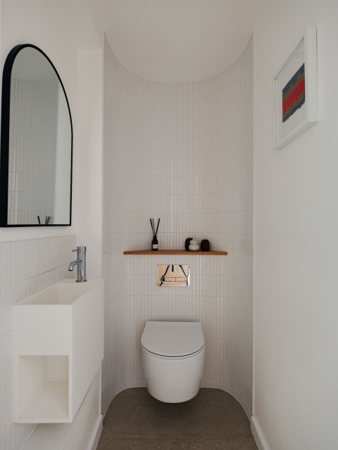 Crouch End Victorian Villa contemporary-powder-room