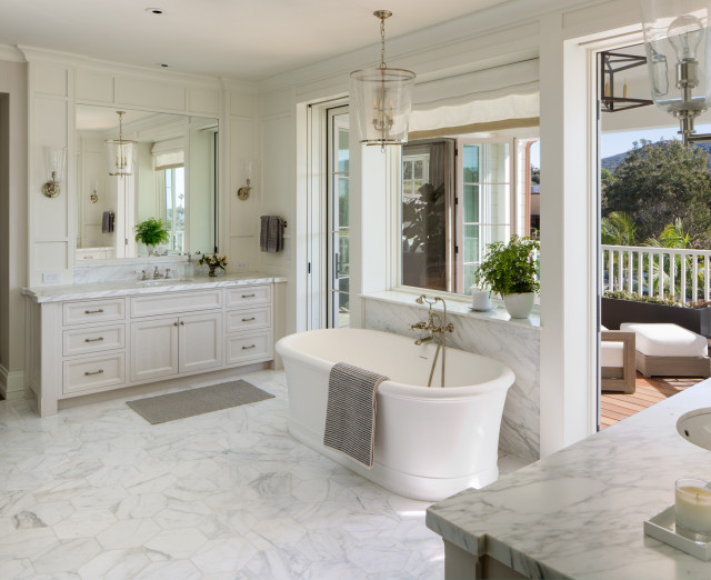 La Jolla Modern Farmhouse Coastal Bathroom San Diego by