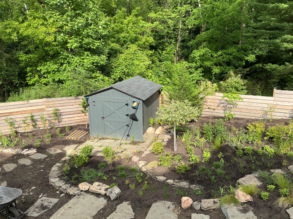 Conservation and rain gardens landscape