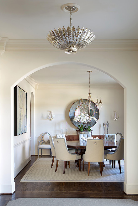 Dining room - transitional dining room idea in Houston
