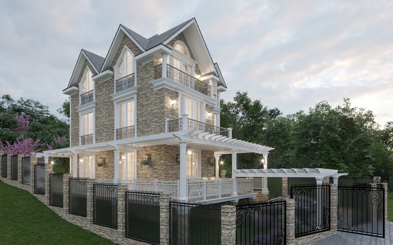 Каркасный домик