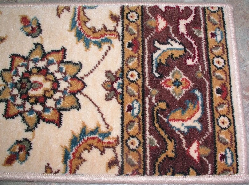 Persian HandSerged Rug, Cocoa, 2.6x9" Tread Set Traditional Area