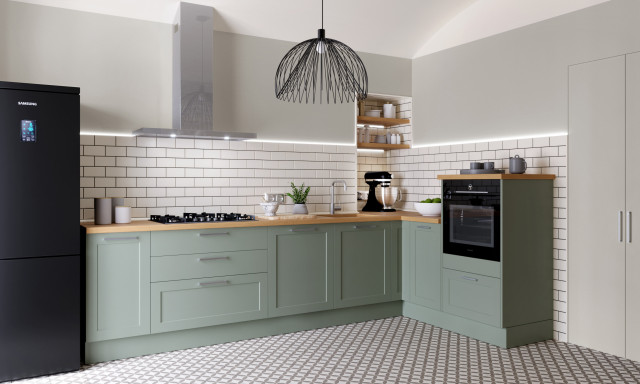 Appartamento Vintage in Torino Centro midcentury-kitchen