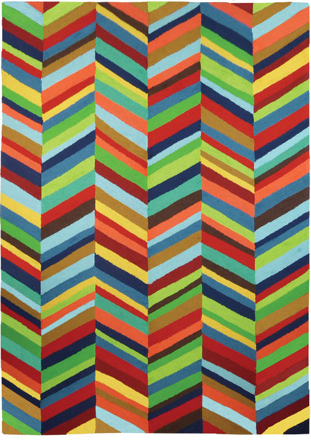 Homefires Rugs Homefires Boho Bold Chevron Indoor Outdoor Area Rug, 3'x5 ...