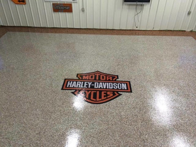 Harley Davidson Epoxy Floor Drugoe Ot Eksperta Gateway Custom