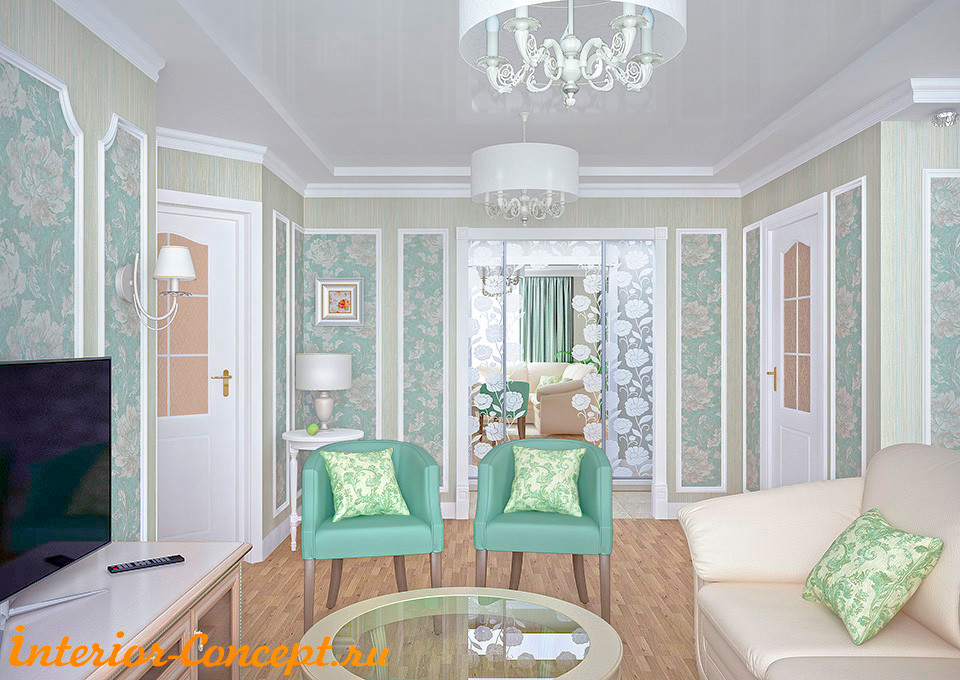 Гостиная в стиле Современная классика