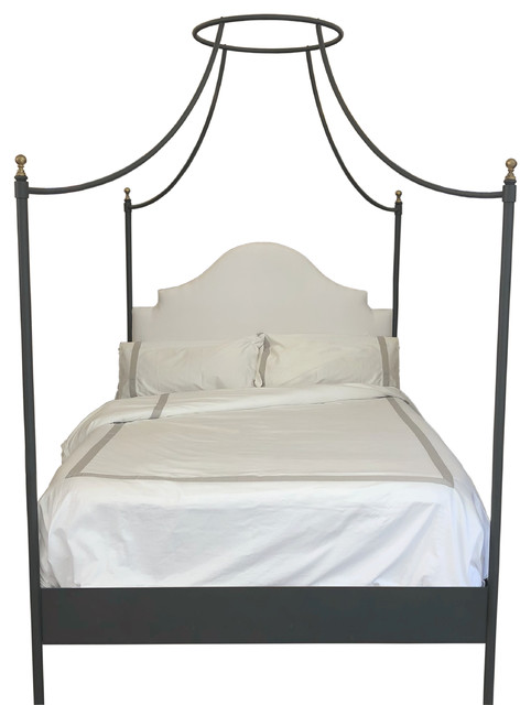 Julia Upholstered Canopy Bed Traditional Beds By Julia Upholstered Canopy Bed Traditional Beds By Doorman Designs