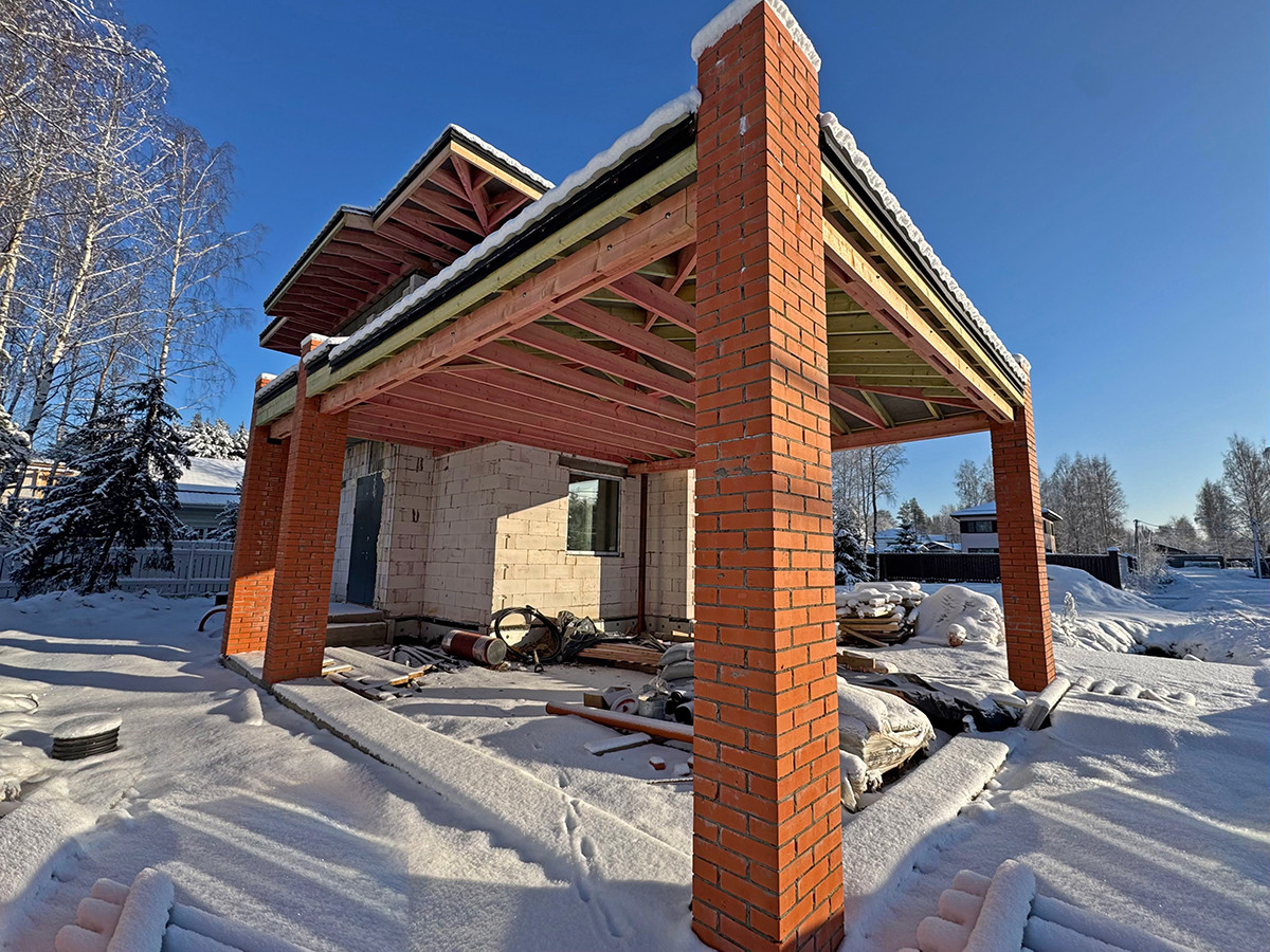 Строительство дома по индивидуальному проекту в Мендсарах