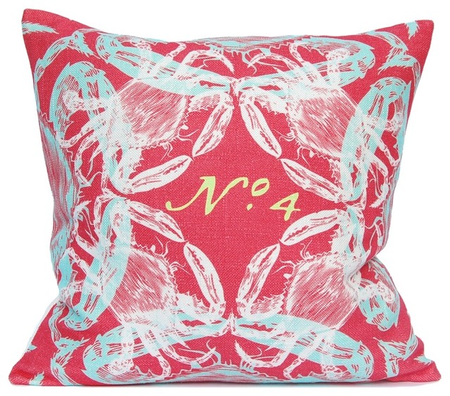 Crab Pillow, Coral