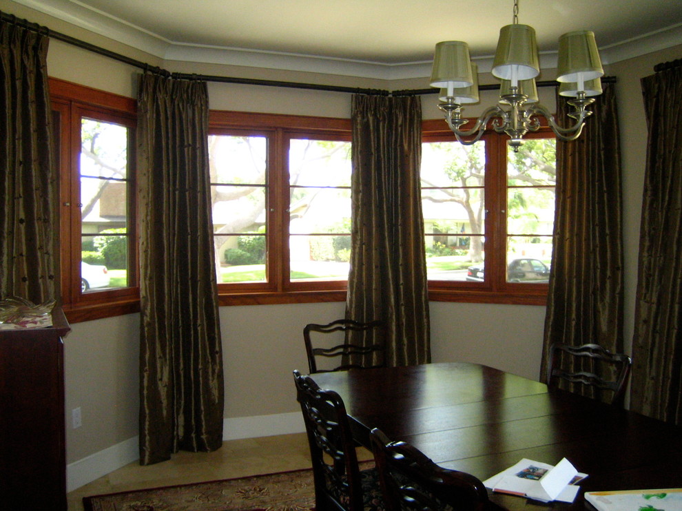 Photo of a traditional dining room in Orange County.
