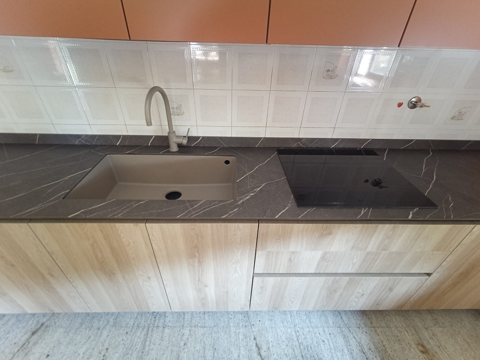 Cucina Nodo Naturale e Terracotta