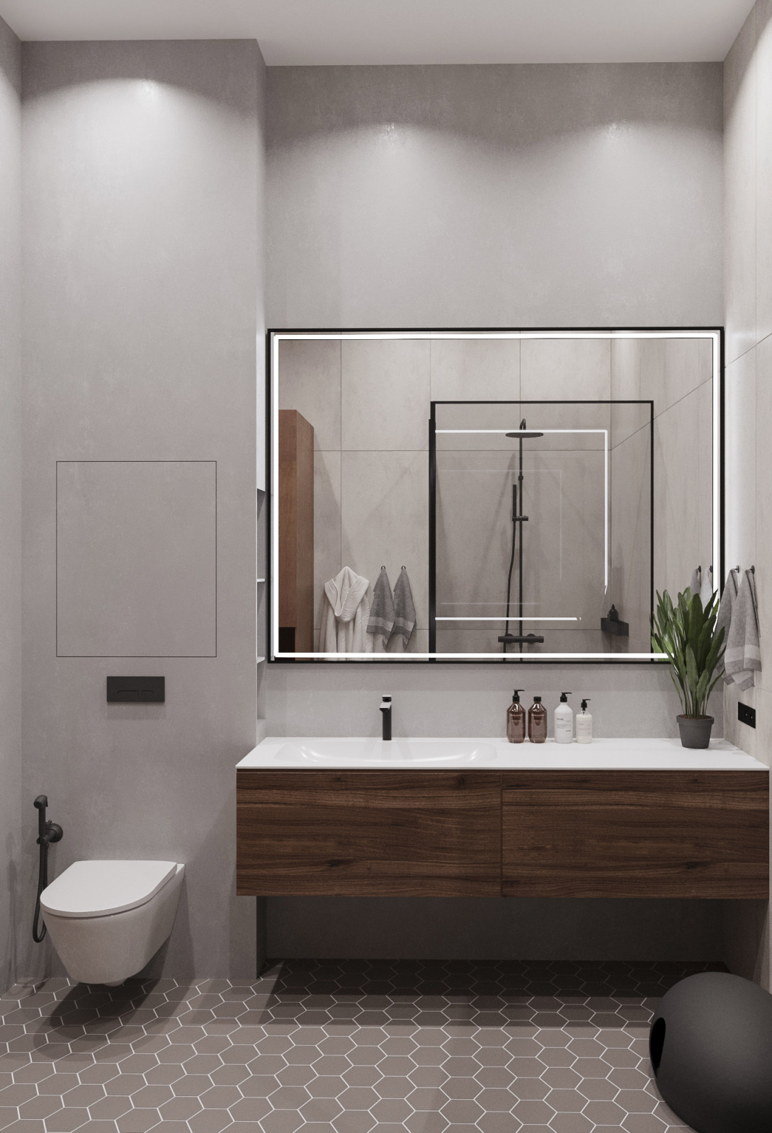 Серый минимализм в центре Петербурга