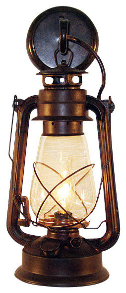 Rustic lantern wall mounted light - Large Rustic