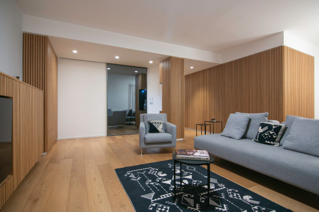 Interior design per un living contemporary-vardagsrum