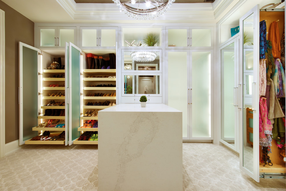 Design ideas for a transitional storage and wardrobe in Other.