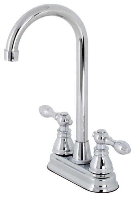 KB491ACL American Classic Two-Handle High-Arc Bar Faucet, Polished Chrome