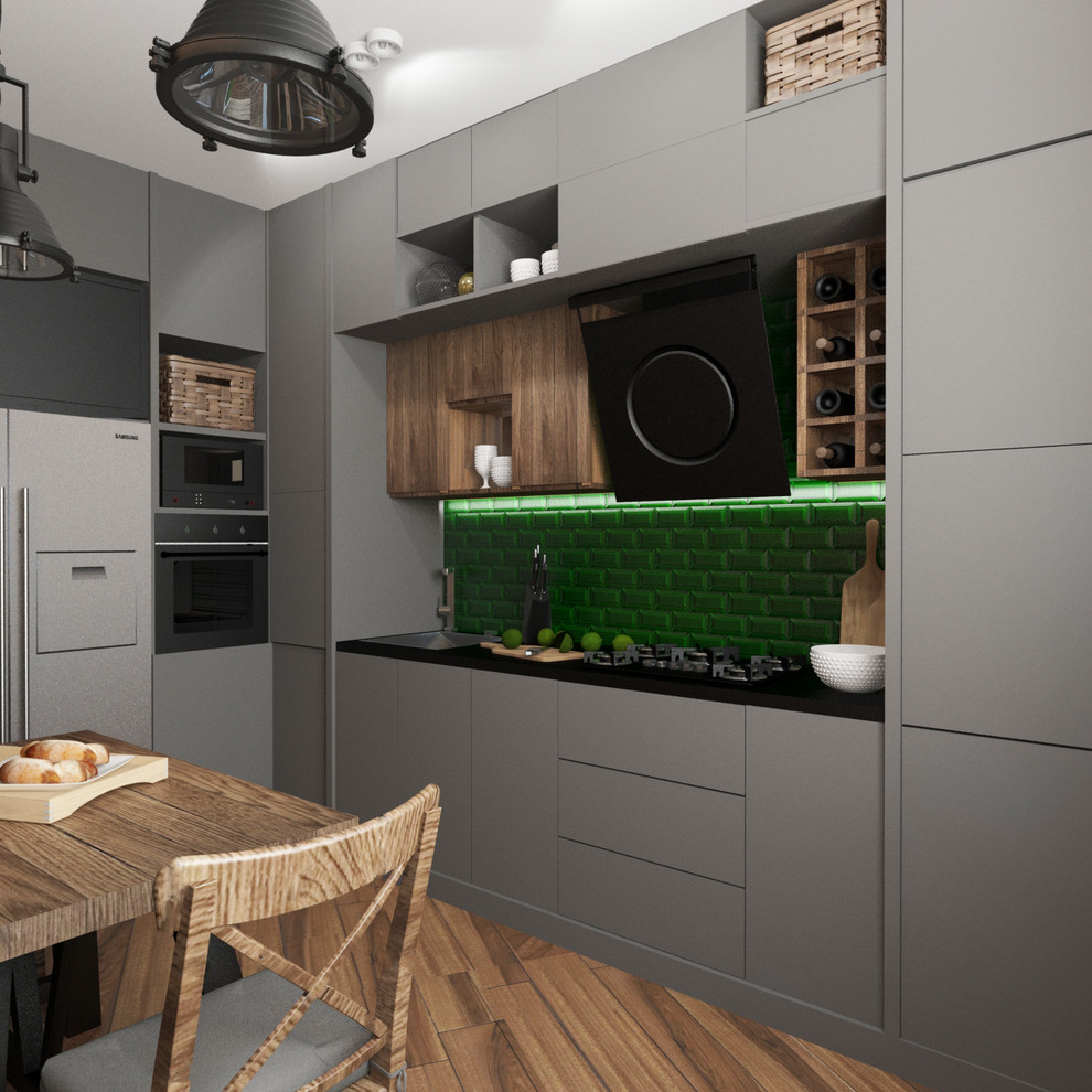 Кухня в стиле лофт ул. Молодежная (г. Новороссийск)