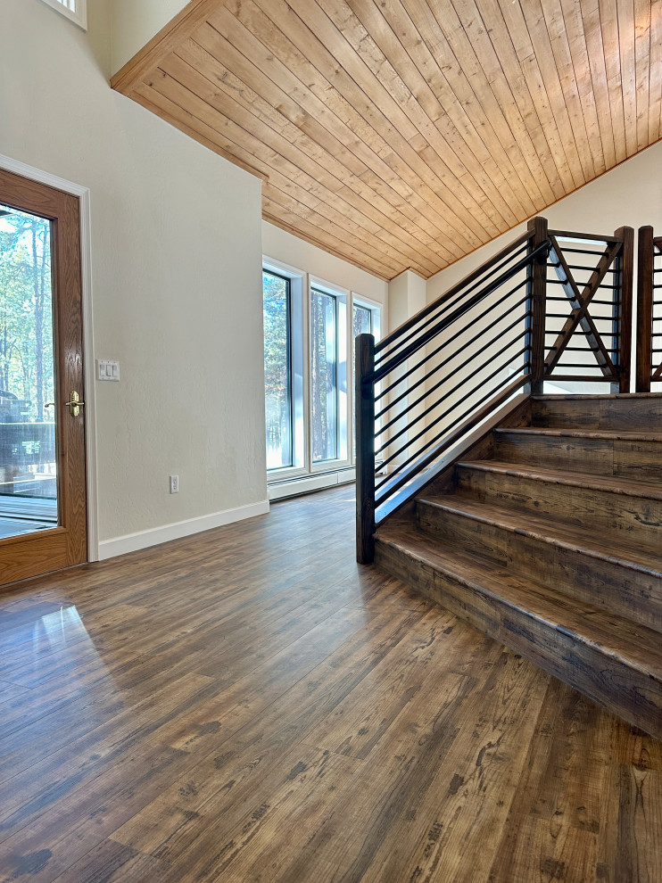 Staircase - rustic staircase idea in Phoenix
