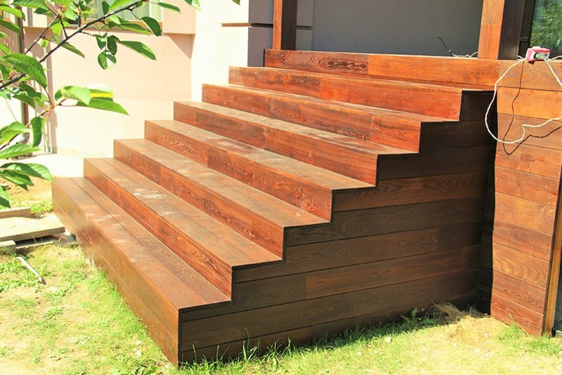 МОНТАЖ ПЛАНКЕНА ИЗ ТЕРМОДЕРЕВА