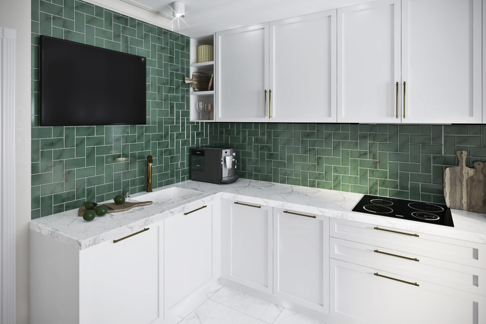 Кухня "Золото и изумруд"