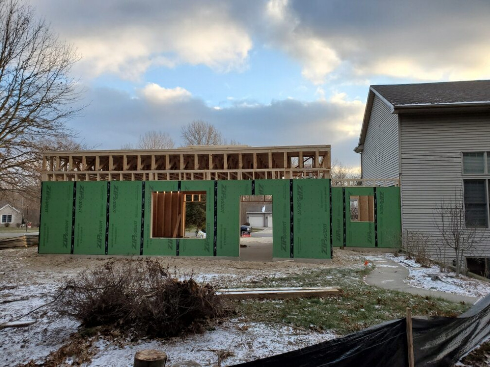 2 story 2 car garage addition