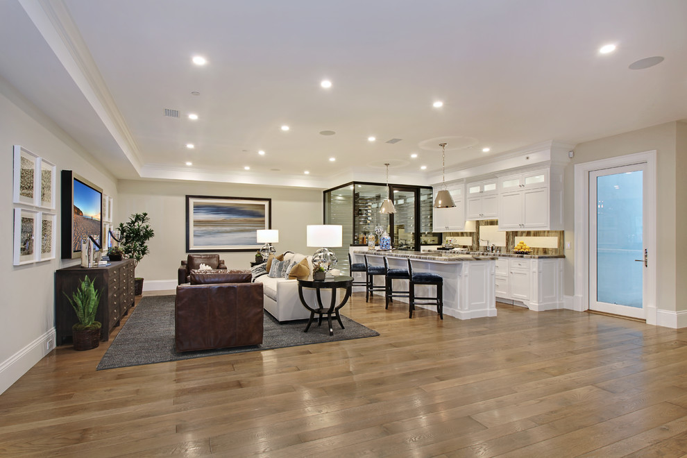 Inspiration for a transitional kitchen remodel in Orange County