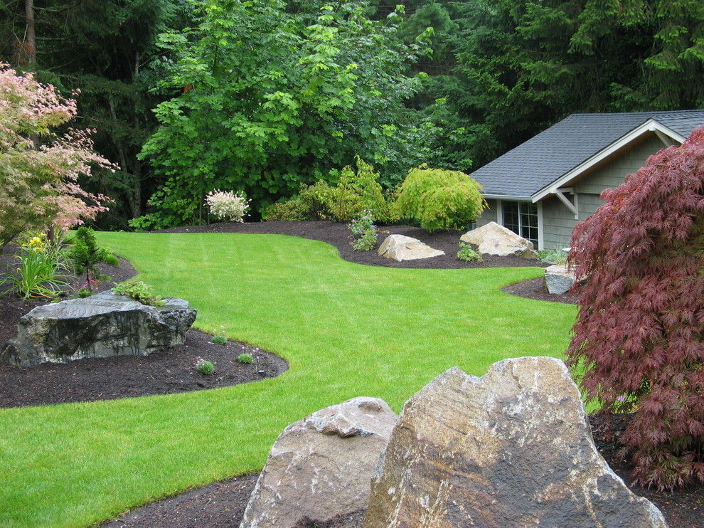 Inspiration for a rustic home design remodel in Seattle